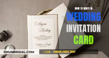 Crafting the Perfect Wedding Invitation Card Message