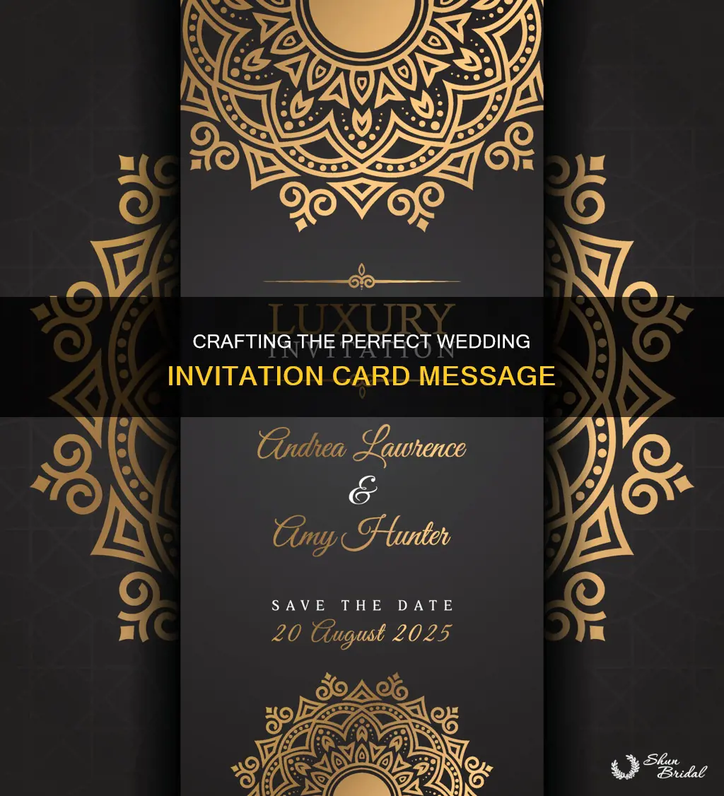 how to write in wedding invitation card