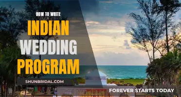 The Ultimate Guide to Crafting an Indian Wedding Program