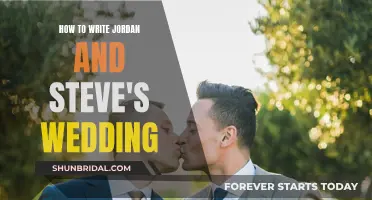 Jordan and Steve's Wedding: A Guide to Writing Their Love Story