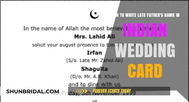 Honoring Your Late Father: Writing His Name on Your Indian Wedding Card