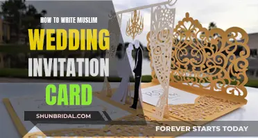 Writing Muslim Wedding Invitation Cards: A Step-by-Step Guide