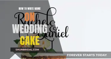 Personalizing Your Wedding Cake: Adding Names Like a Pro