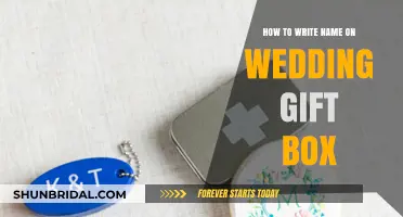Elegant Ways to Personalize Your Wedding Gift Box with Names