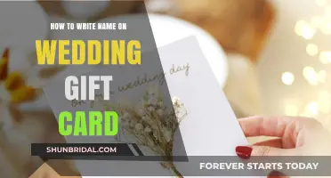 Thoughtful Touches: Crafting the Perfect Name on Your Wedding Gift Card