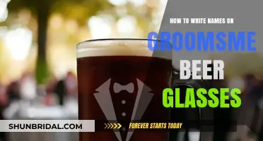 Personalizing Groomsmen Beer Glasses: Tips for Writing Names Perfectly