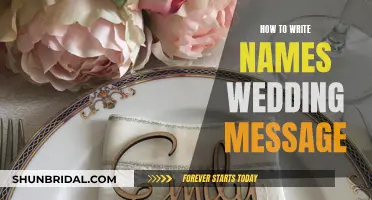 Crafting Personalized Wedding Wishes: The Art of Naming Names