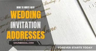 Writing Wedding Invitations: The Art of Neat Addressing