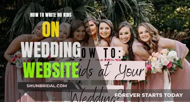 No Kids Allowed": Navigating Wedding Website Wordin