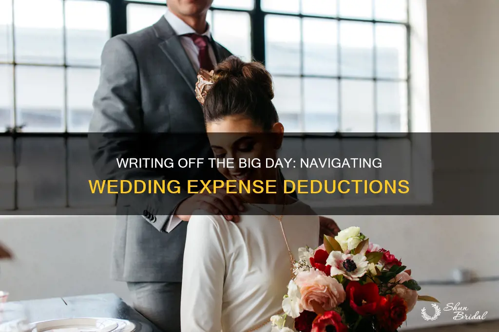 how to write off wedding expense