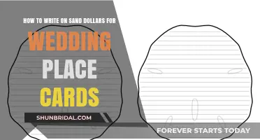 Elegant Sand Dollar Place Cards: DIY Wedding Writing Guide