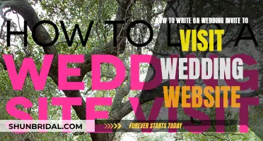 Guide to Crafting Wedding Invite Website Wording