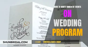 Unveiling the Perfect Wedding Program: A Guide to Crafting the Order of Events