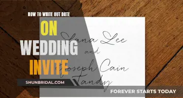 Wording the Date on Your Wedding Invite: A Guide