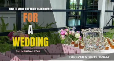 Seating Strategies: Crafting Clear Table Assignments for Your Wedding Guests