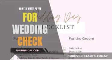 Wedding Check Etiquette: Crafting the Perfect Payee