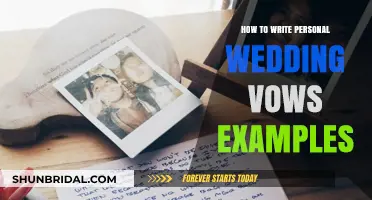 Crafting Heartfelt Personal Wedding Vows: Examples and Tips for Your Big Day