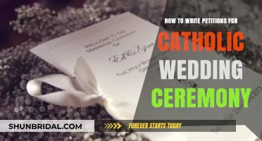 Crafting Catholic Wedding Petitions: A Step-by-Step Guide for Couples