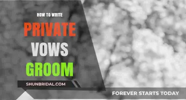 Crafting Heartfelt Private Vows: A Groom’s Guide to Personal Promises