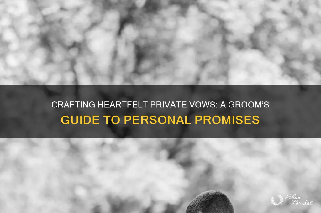 how to write private vows groom