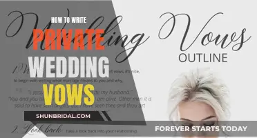 Writing Your Private Wedding Vow: A Guide to Personalizing Your Commitment