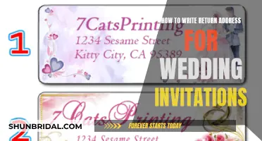 Writing Return Address on Wedding Invites: A Simple Guide