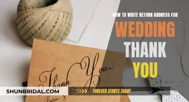 The Art of Gratitude: Mastering the Return Address for Wedding Thank-Yous