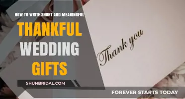 Crafting Heartfelt, Concise Thank-You Notes for Wedding Gifts: A Guide