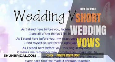 Writing Your Wedding Vows: A Guide to Crafting Meaningful, Concise Promises