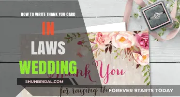 Expressing Gratitude: Crafting the Perfect Thank You Card for In-Laws Post-Wedding