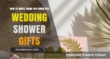 Thoughtful Gratitude: Crafting Perfect Thank You Cards for Wedding Shower Gifts