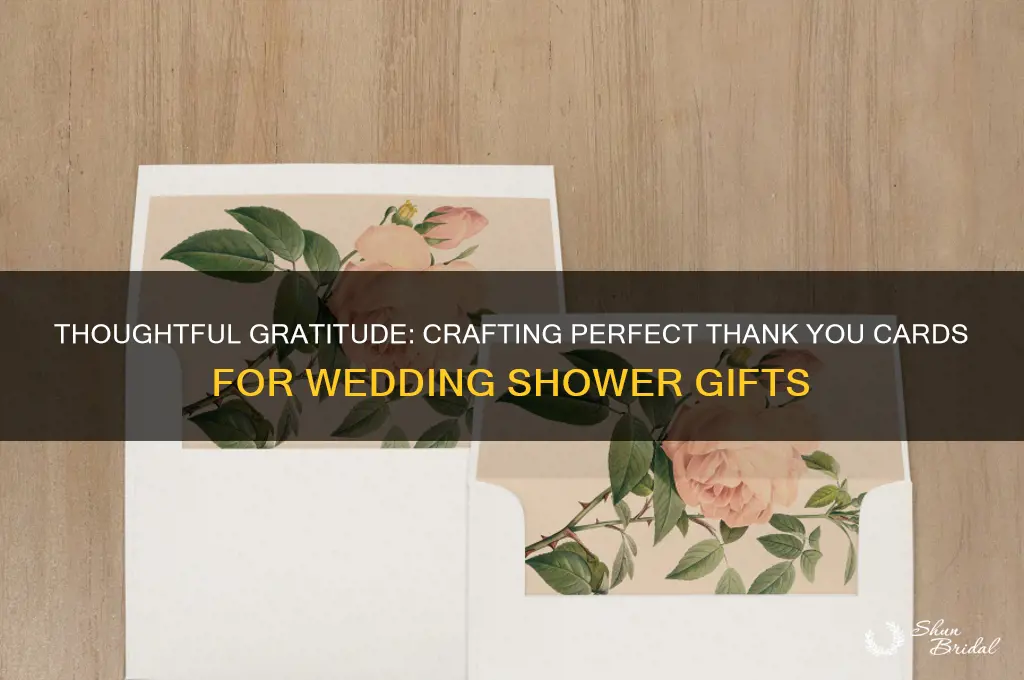 how to write thank you cards for wedding shower gifts