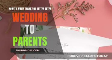 Expressing Gratitude: Crafting Heartfelt Thank-You Letters to Parents Post-Wedding