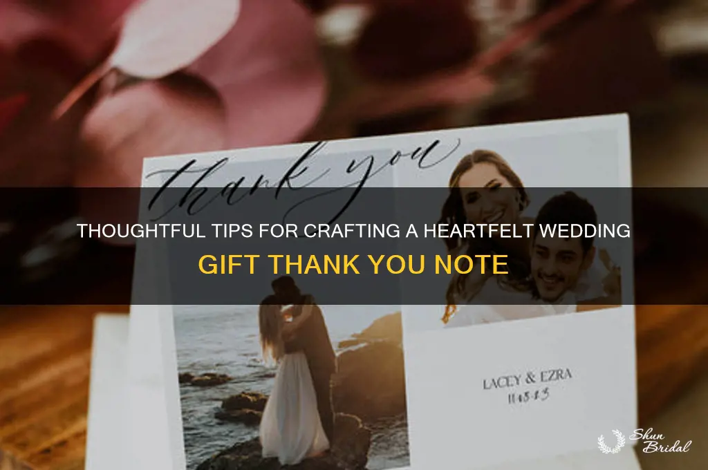 how to write thank you note for wedding gift