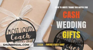 Grateful Gestures: Crafting Heartfelt Thank You Notes for Cash Wedding Gifts