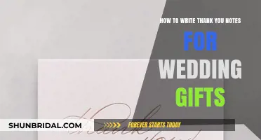 Thoughtful Gratitude: Crafting Perfect Thank You Notes for Wedding Gifts