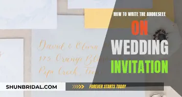 Writing Wedding Invitation Addresses: A Step-by-Step Guide