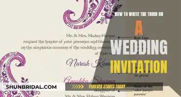 Writing Wedding Invites: The Art of Addressing Third Parties