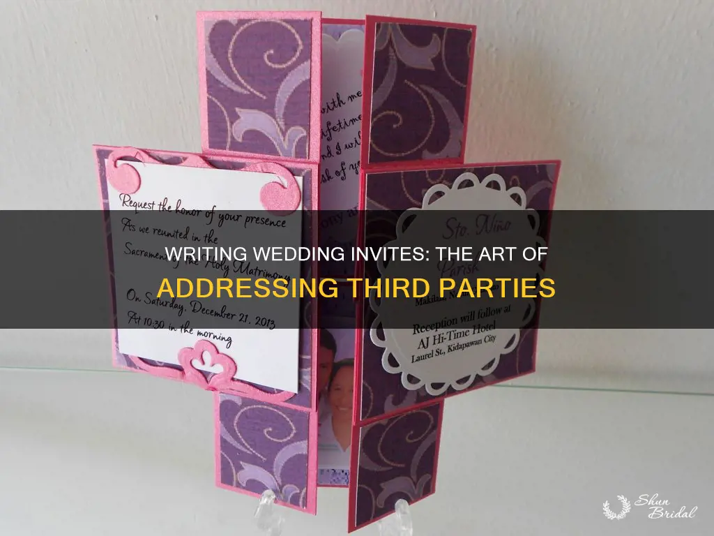 how to write the third on a wedding invitation