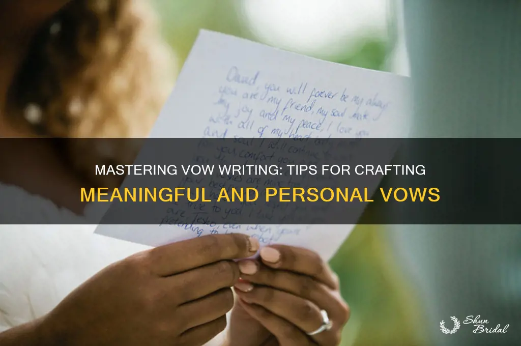 how to write vowe
