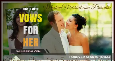 Crafting Heartfelt Wedding Vows: A Guide to Expressing Love for Her