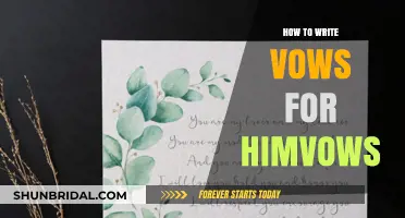 Crafting Heartfelt Himvows: A Guide to Writing Personalized Vows