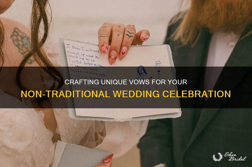 how to write vows in a non-traditional wedding