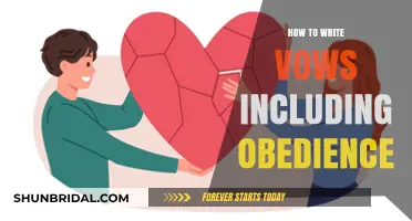 Crafting Heartfelt Vows: Including Obedience with Love and Respect