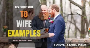 Crafting Heartfelt Wedding Vows: Examples to Inspire Your Wife