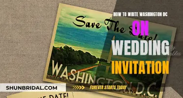 Writing Washington DC on Wedding Invites: A Style Guide