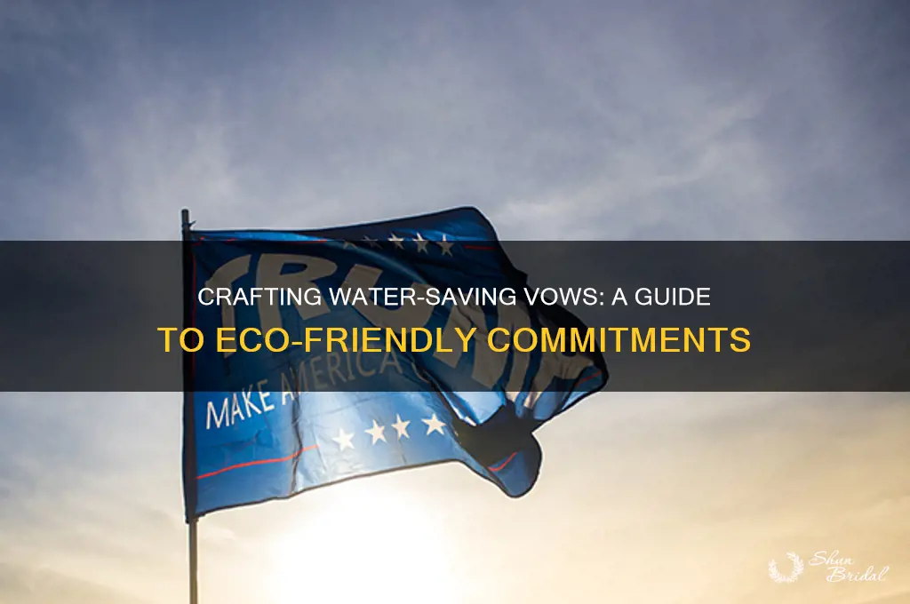 how to write water saving vows