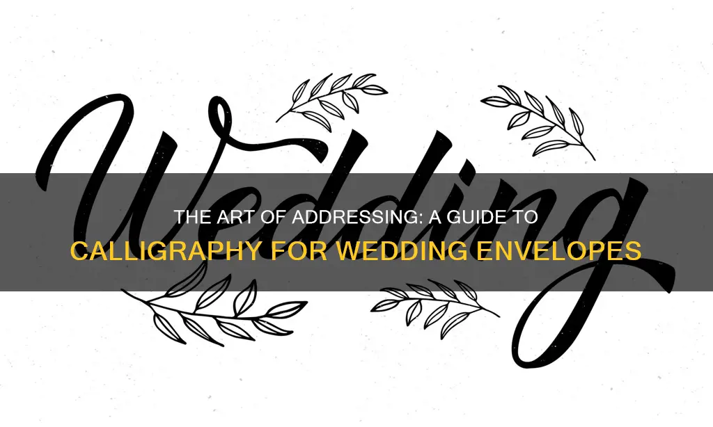 how to write wedding addresses calligraphy