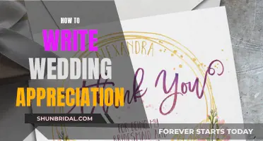 Crafting Gratitude: The Art of Writing Wedding Appreciation Notes