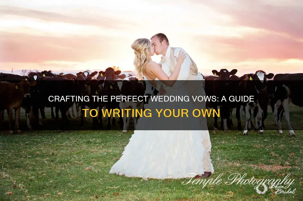 how to write wedding cows